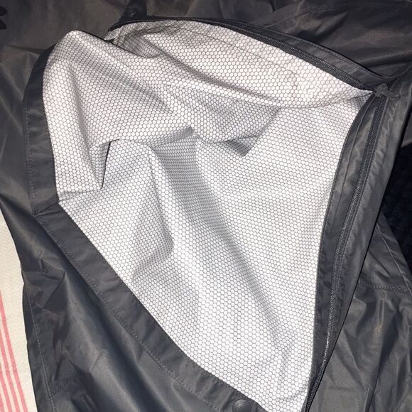 Gray UA ACE Waterproof Nylon Coated Pullover Bag Golf Rain Pants Trousers XXL - Picture 8 of 9